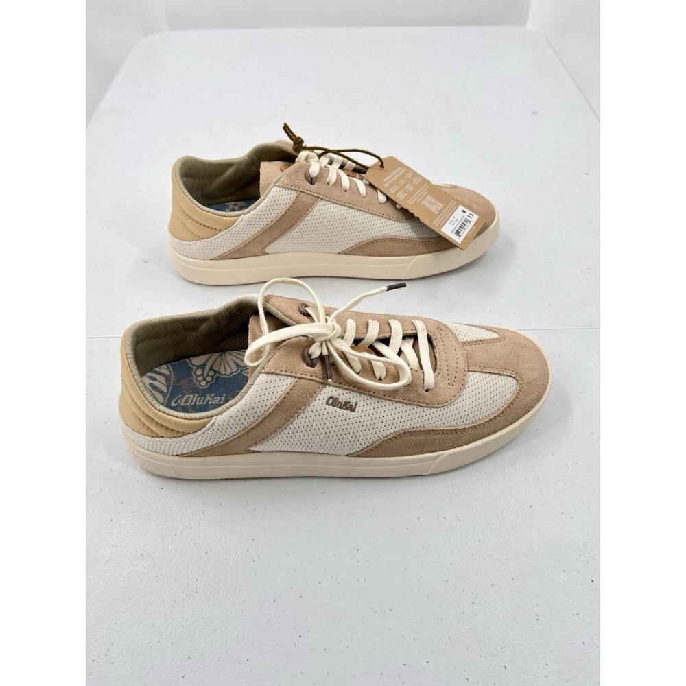 OLUKAI Women's Tan/Tapa Kilea Lace Up Sneakers NWOB 9.5 - Picture 4 of 7